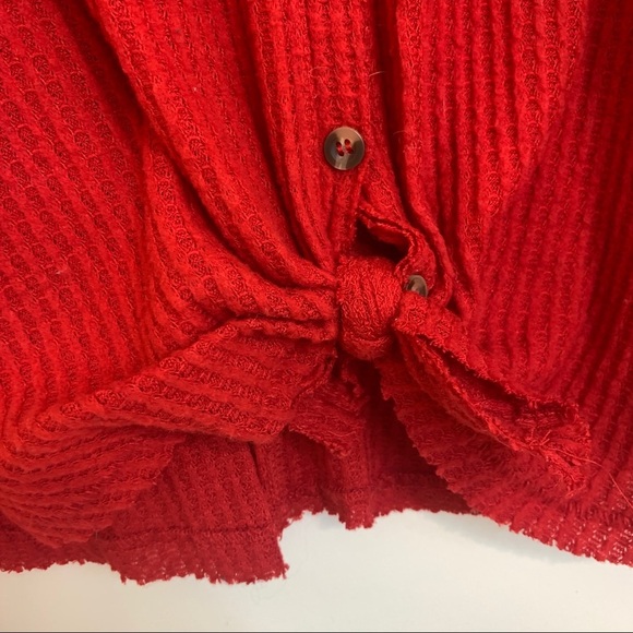 Urban Outfitters Out From Under JoJo Oversize Waffle Knit Thermal Cardigan Small - Picture 11 of 16
